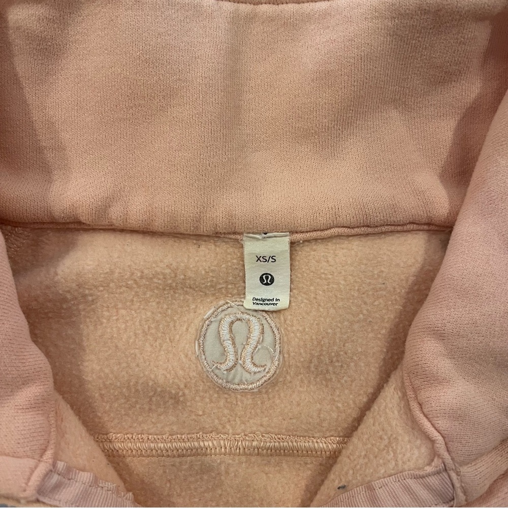 Lululemon Scuba Oversized Funnel Neck Half-Zip Peach / Orange - Picture 5 of 7
